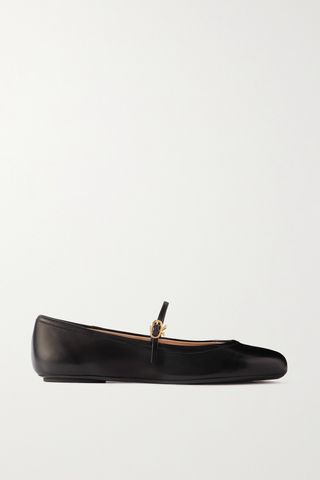 Carla Leather Mary Jane Ballet Flats