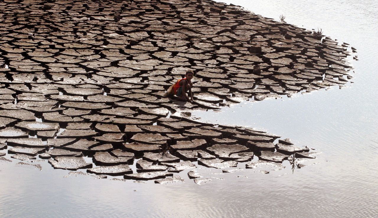 Flooding near Dhaka, Bangladesh.