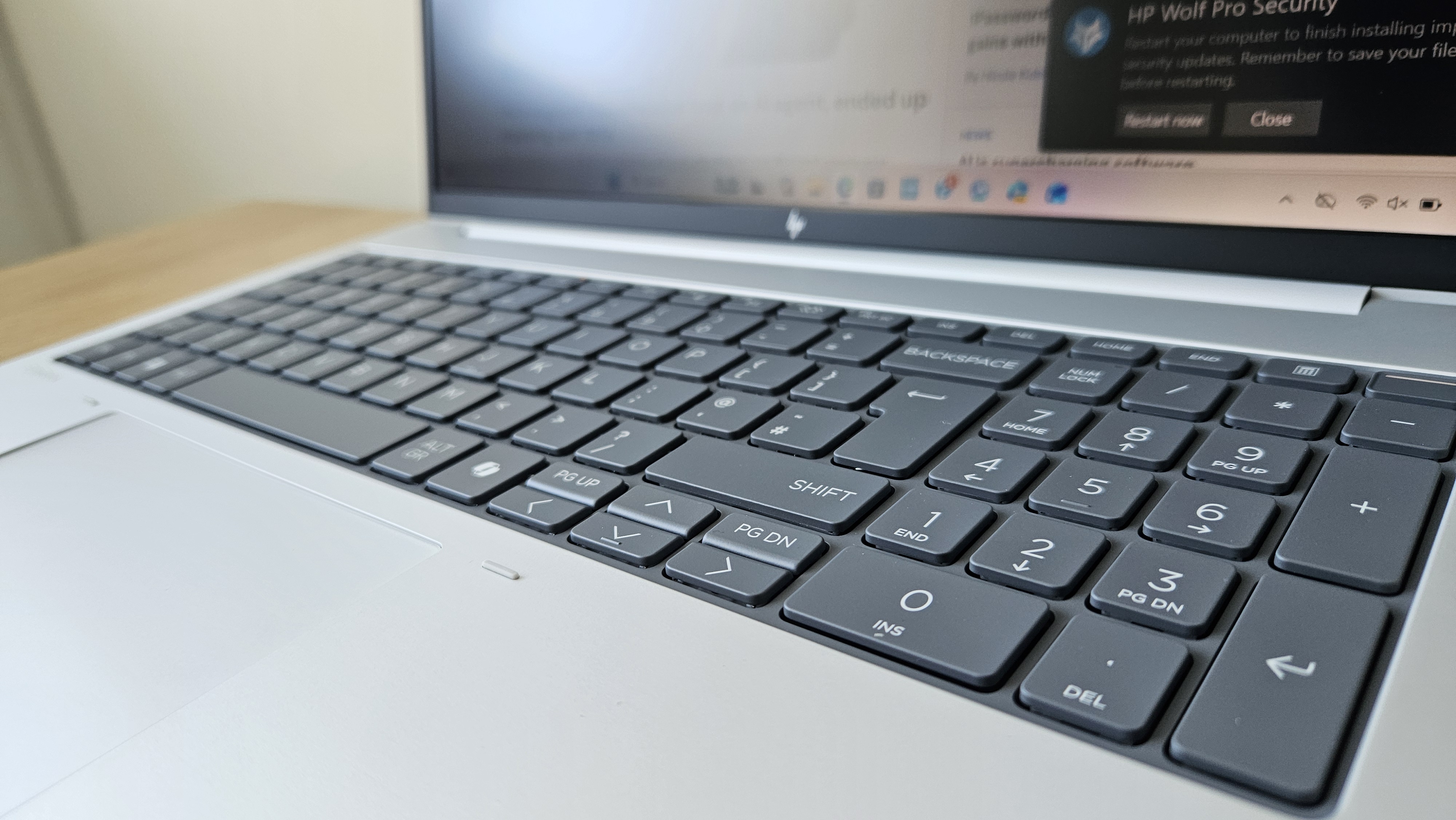 The HP EliteBook 8 G1a 16 on a desk