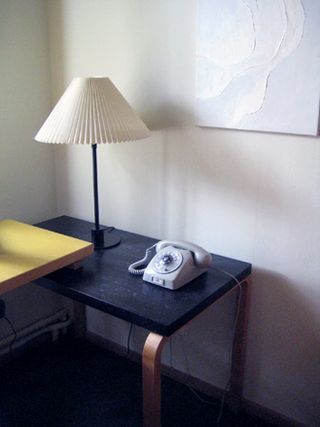 A telephone table in Aalto's house