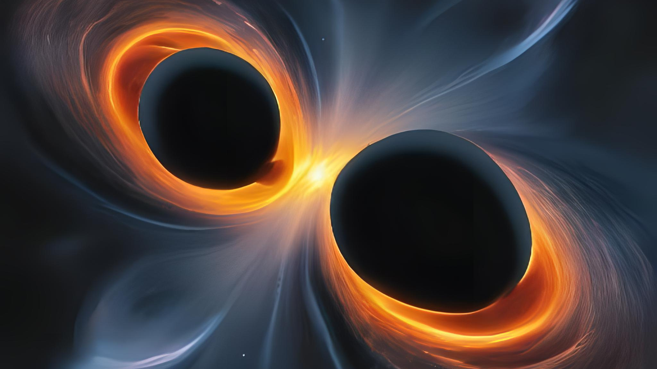 This 'impossible' black hole merger may be explained by a warp in spacetime