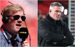 LONDON, ENGLAND - MARCH 16: Jamie Carragher looks on at the end of the Carabao Cup Final between Liverpool and Newcastle United at Wembley Stadium on March 16, 2025 in London, England. (Photo by Chris Brunskill/Fantasista/Getty Images)