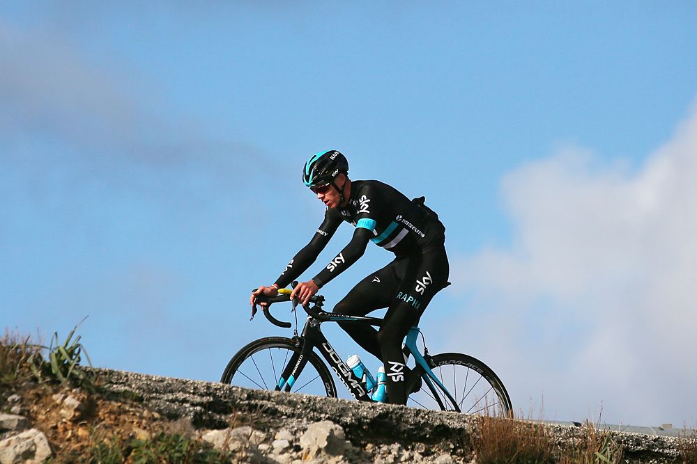 Chris Froome (Team Sky) training in Mallorca with his team