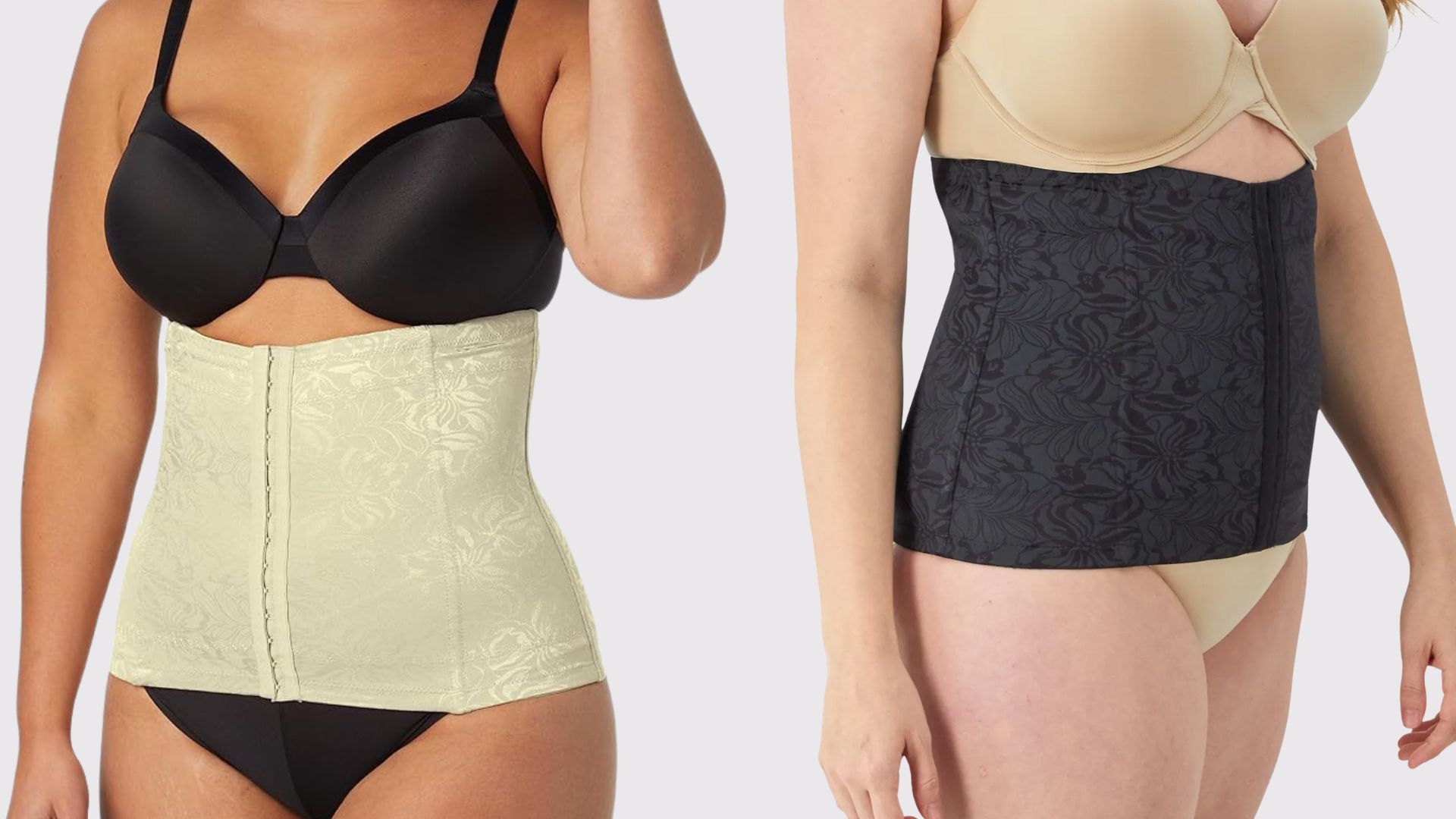 two images of the Maidenform Waistnipper on models