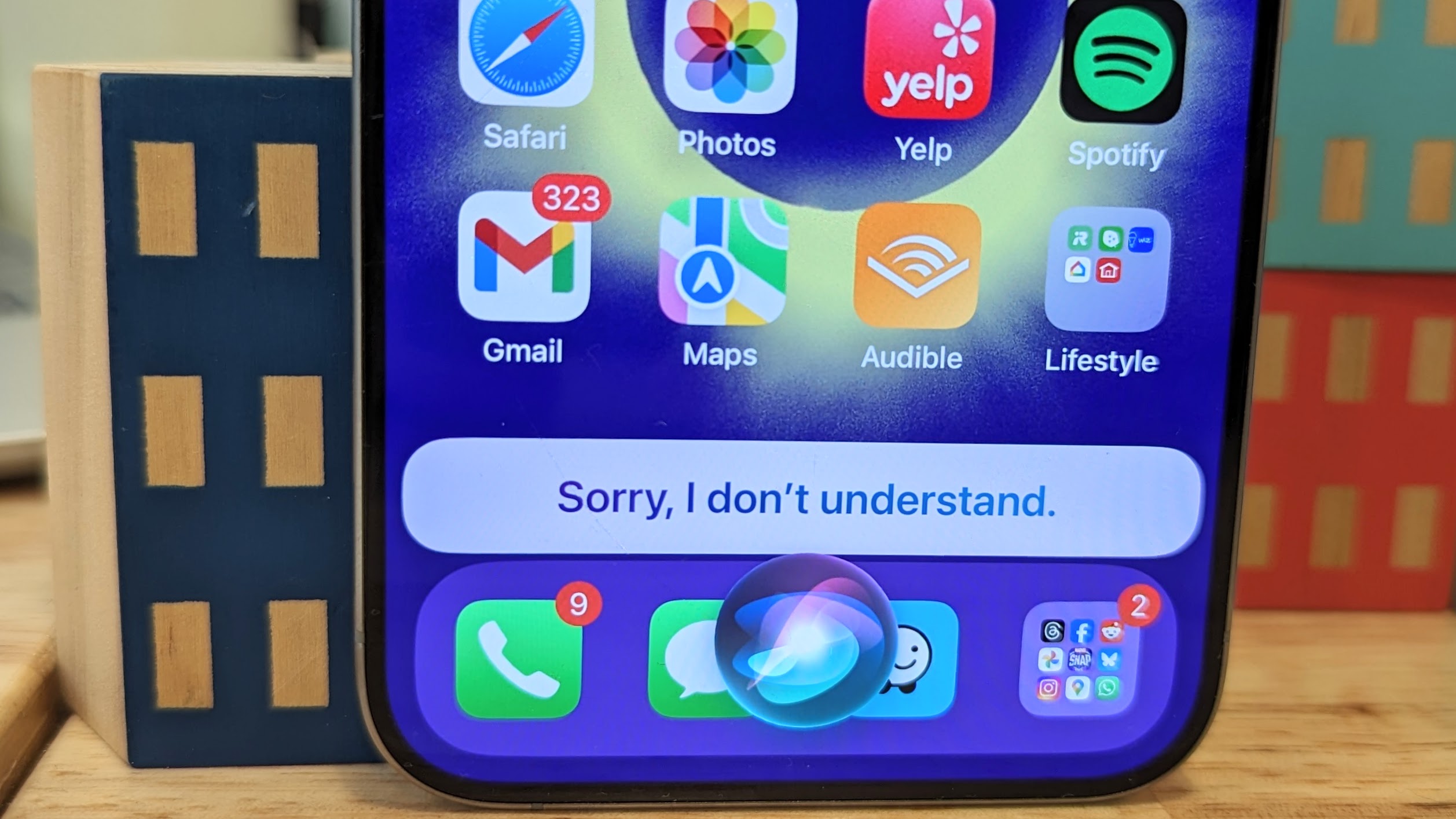 Siri saying Sorry, I don't understand on iPhone 15 Pro Max