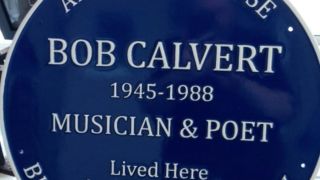 Bob Calvert's memorial plaque 