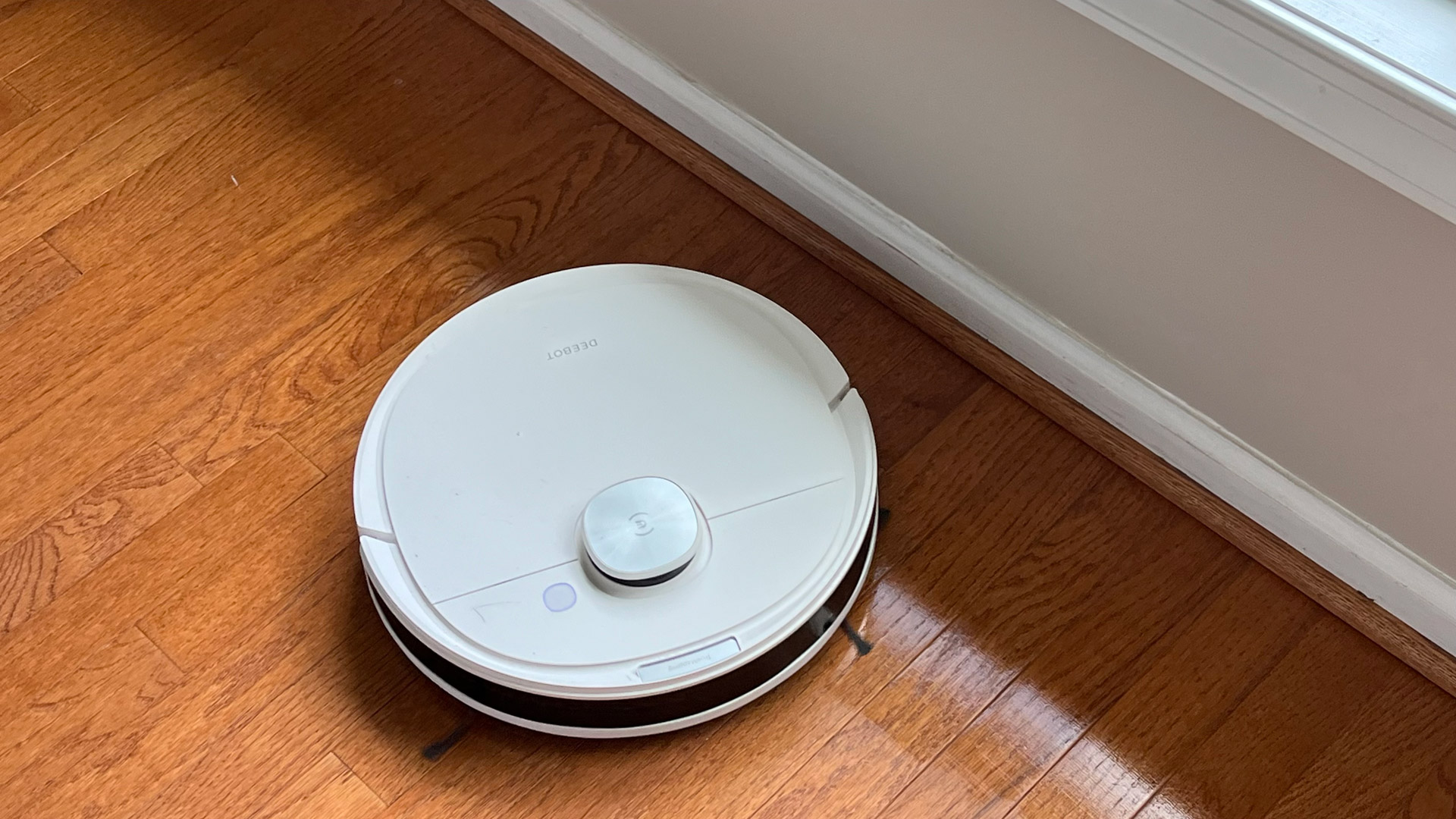 Ecovacs Deebot N10 Plus mopping a hard floor