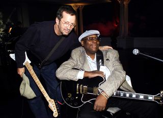 Eric Clapton and B.B. King during VH1 - Concert of the Century rehearsals in Washington DC, DC, United States.