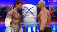 Promotional screenshot of CM Punk Vs. Stone Cold Steve Austin in WWE 2K26