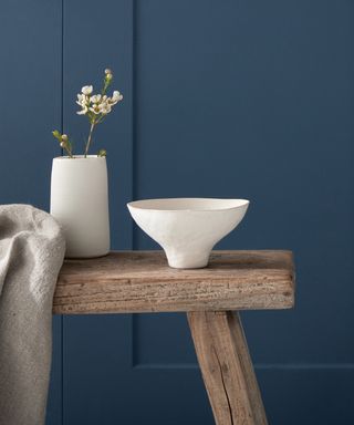 Puddling blue shade from the new Earthborn X Country Homes & Interiors