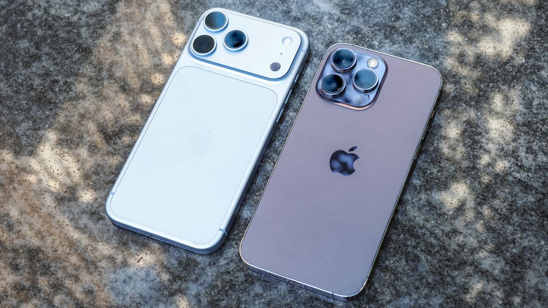 iPhone 18 Pro Max vs iPhone 14 Pro Max side by side.