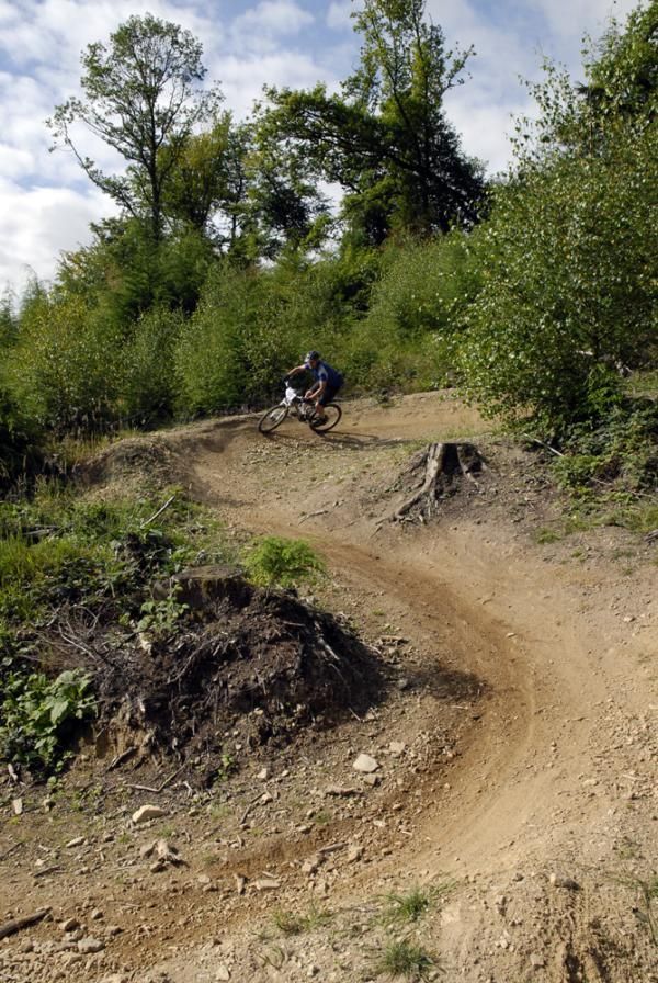 The tight berms in quick succession caught out many an unsuspecting rider by swallowing their speed