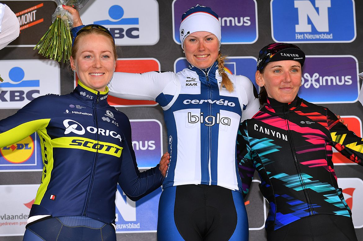 Gracie Elvin, Lotto Lepist&ouml; and Lisa Brennauer
