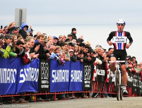 Jeremy Powers showing off his Rapha Focus jersey