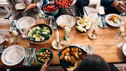 A table of food inspired by the Nordic diet