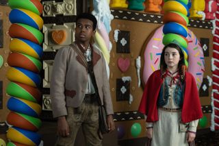 Hansel and Gretel: After Ever After's young stars Bill Bekele and Lily Aspell.