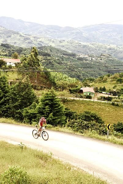 Rom Akerson (Specialized) stretches his legs on the climb