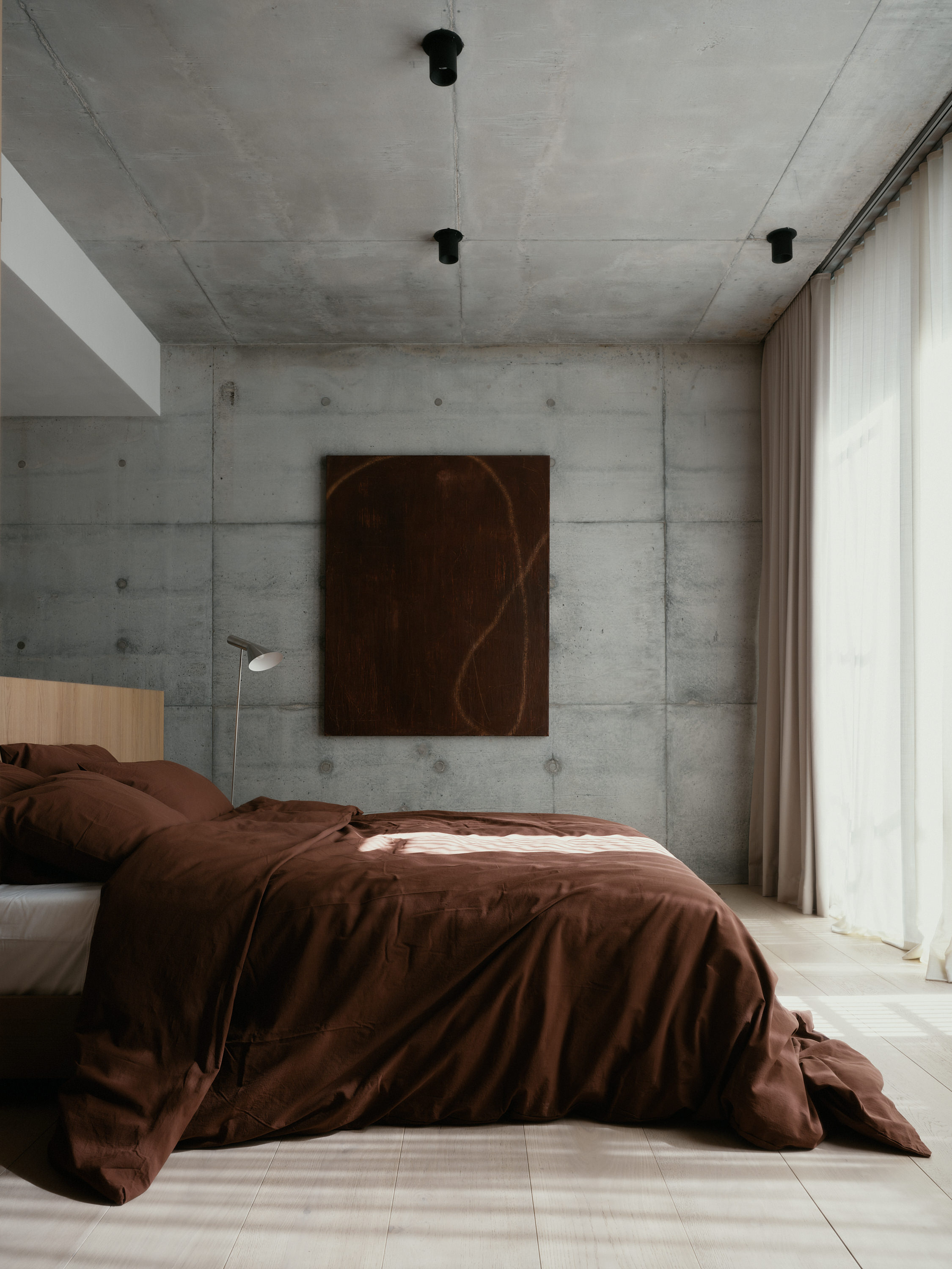 Miami house by studiokp2, a minimalist concrete building with clean surfaces and monumental volumes