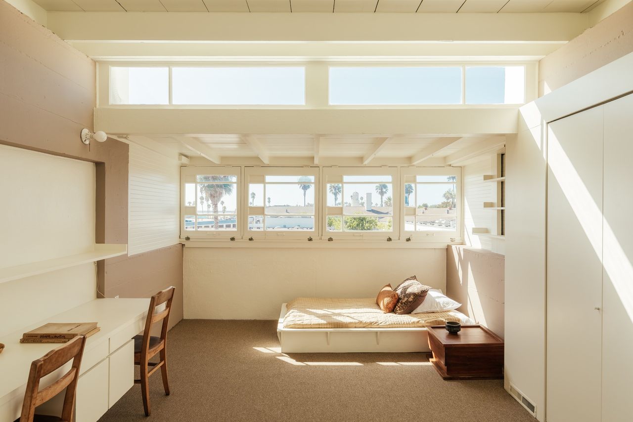 The bedrooms could originally be opened to the elements