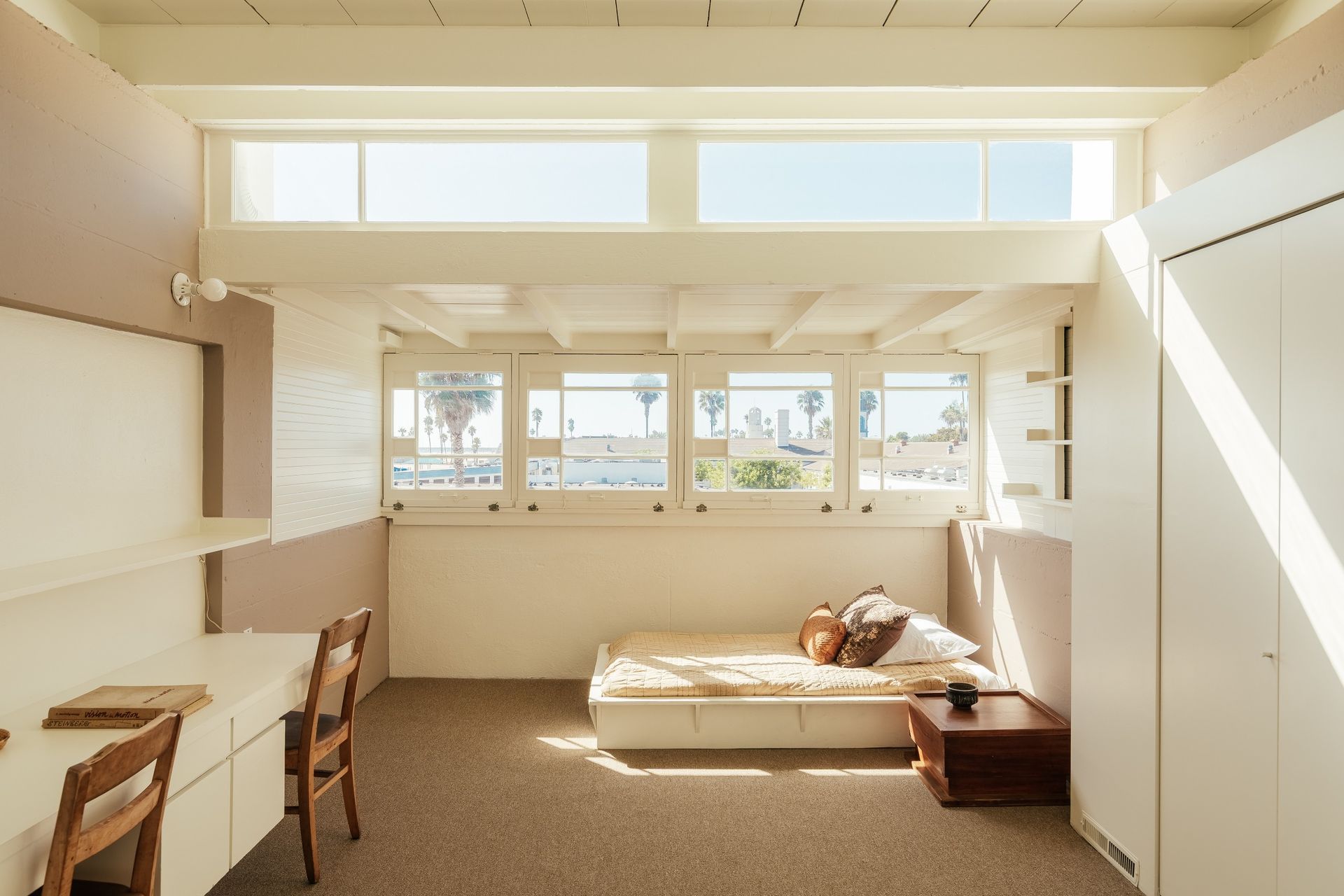 The bedrooms could originally be opened to the elements