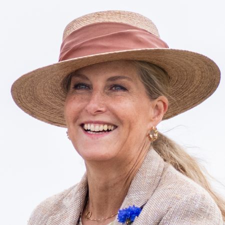 Duchess Sophie wearing a straw hat and smiling