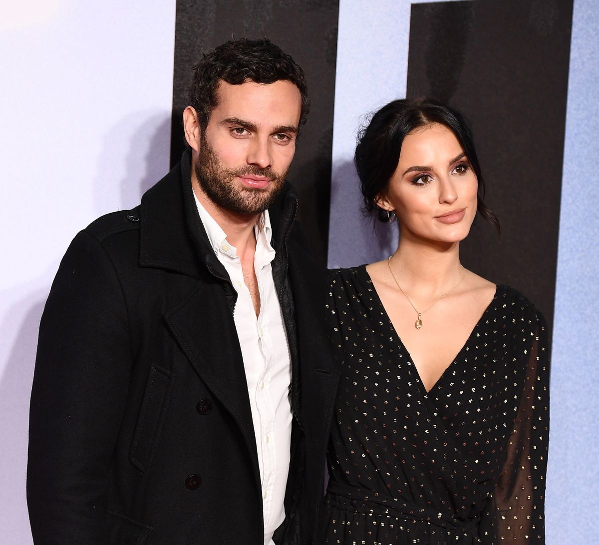 Lucy Watson and James Dunmore at a premier