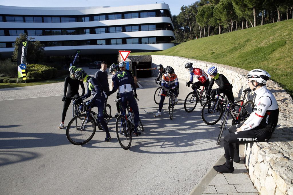 One of the last ride for the team before they are all kitted out on the Bahrain-Merida jerseys
