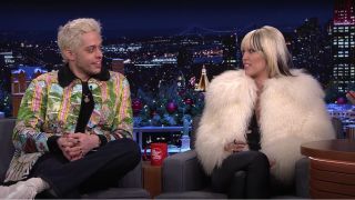 Pete Davidson and Miley Cyrus on The Tonight Show Starring Jimmy Fallon