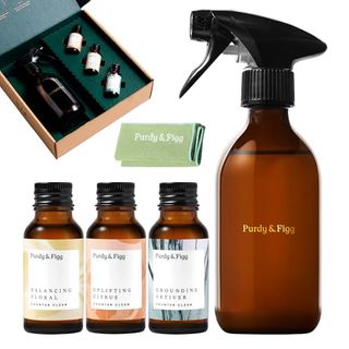 Purdy & Figg | Counter Clean Mixed Starter Kit | All Natural Gentle Non Toxic Organic Essential Oils Multipurpose Cleaner | Citrus Floral Vetiver | Home Kitchen Countertop