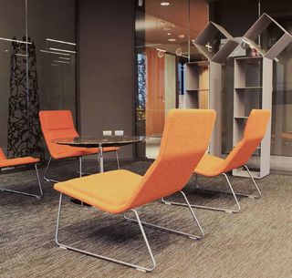 Milan Design School orange chairs