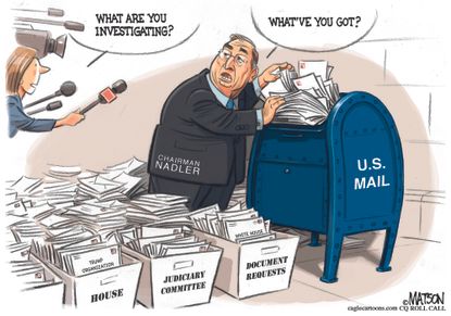 Political Cartoon U.S. Jerrold Nadler Trump House Investigation