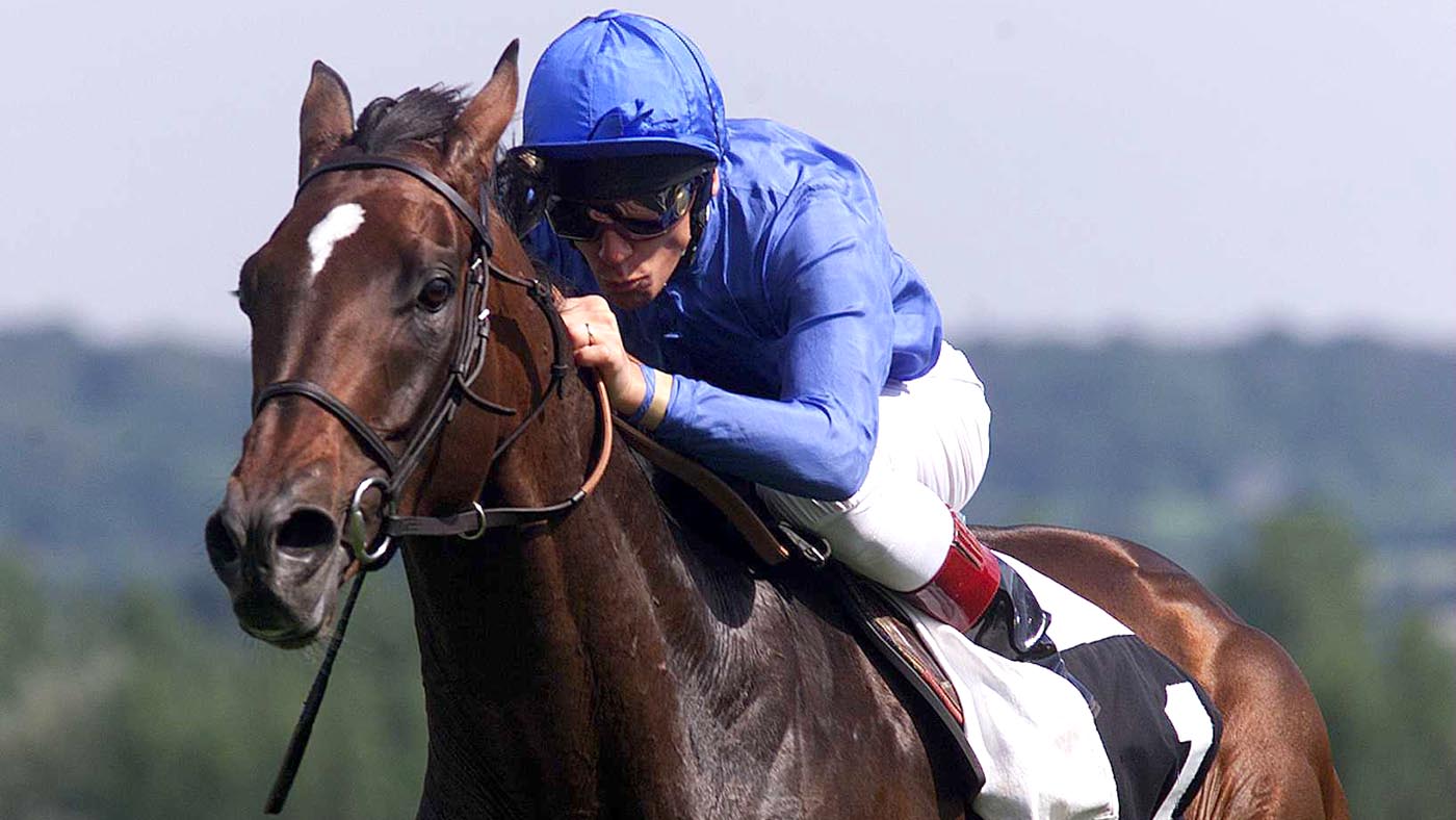 Kayf Tara, pictured winning the Prix Kergorlay at Deauville in 1999.