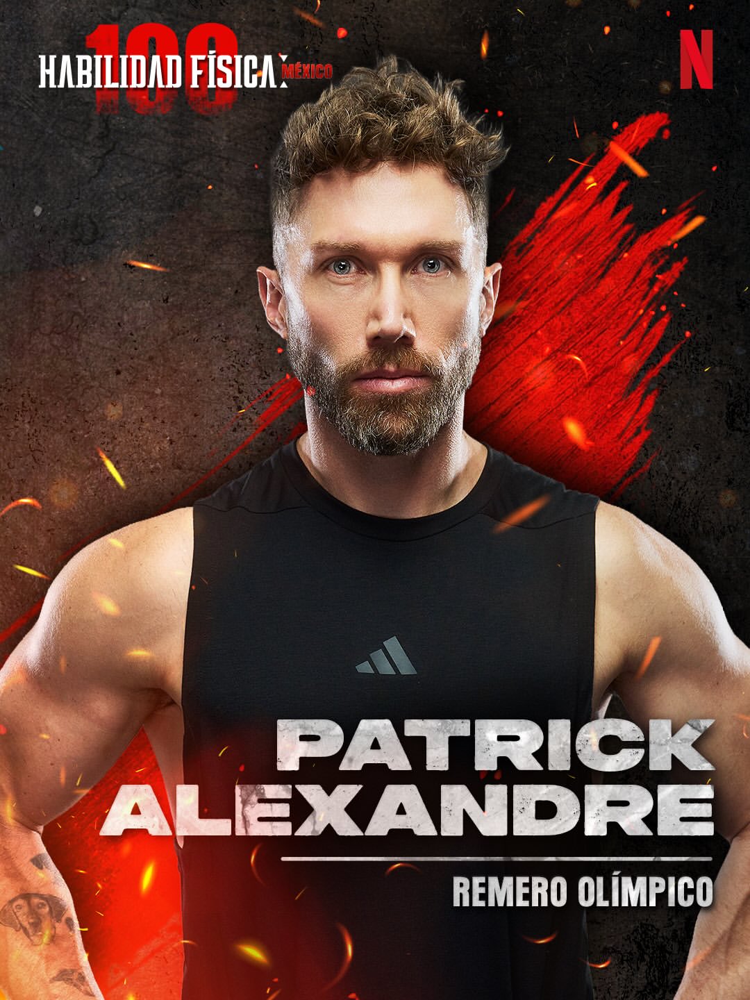 Contestant Patrick Alexandre of Netflix's 'Physical 100: Mexico'