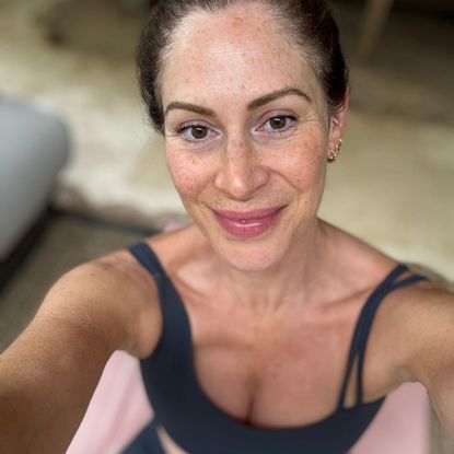 Health writer Anna trying Pilates spine twists every day