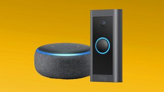 Ring Video Doorbell Wired with Echo Dot