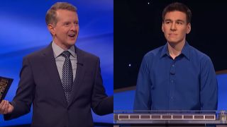 Ken Jennings and James Holzhauer in Jeopardy! Masters