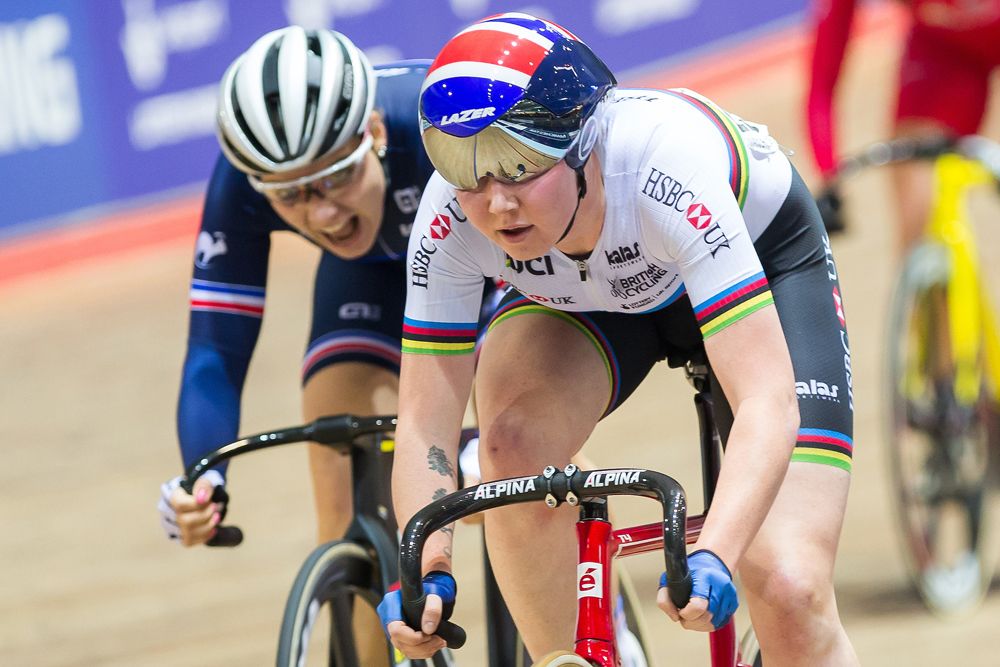 Katie Archibald in the Omnium event
