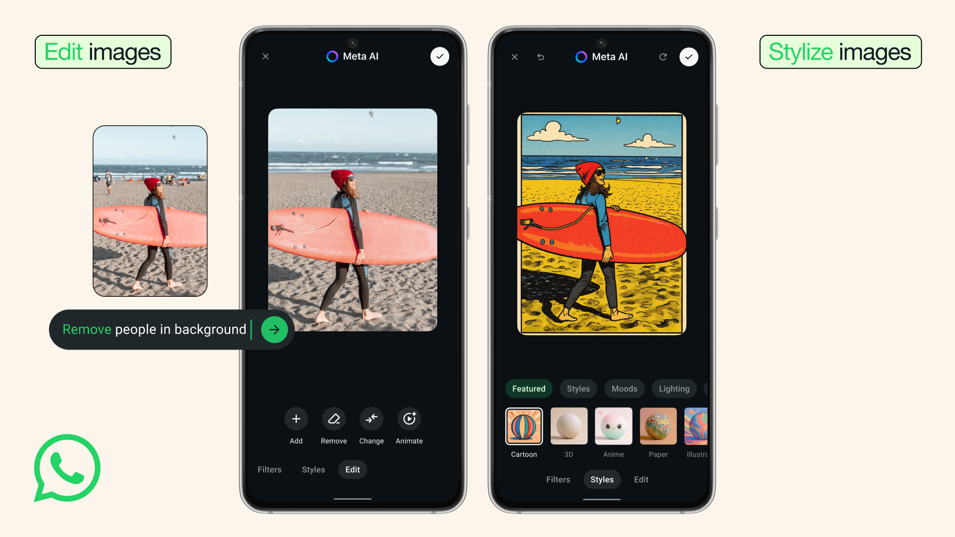 WhatsApp edit images