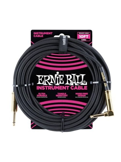 Ernie Ball Braided Instrument Cable, 10ft