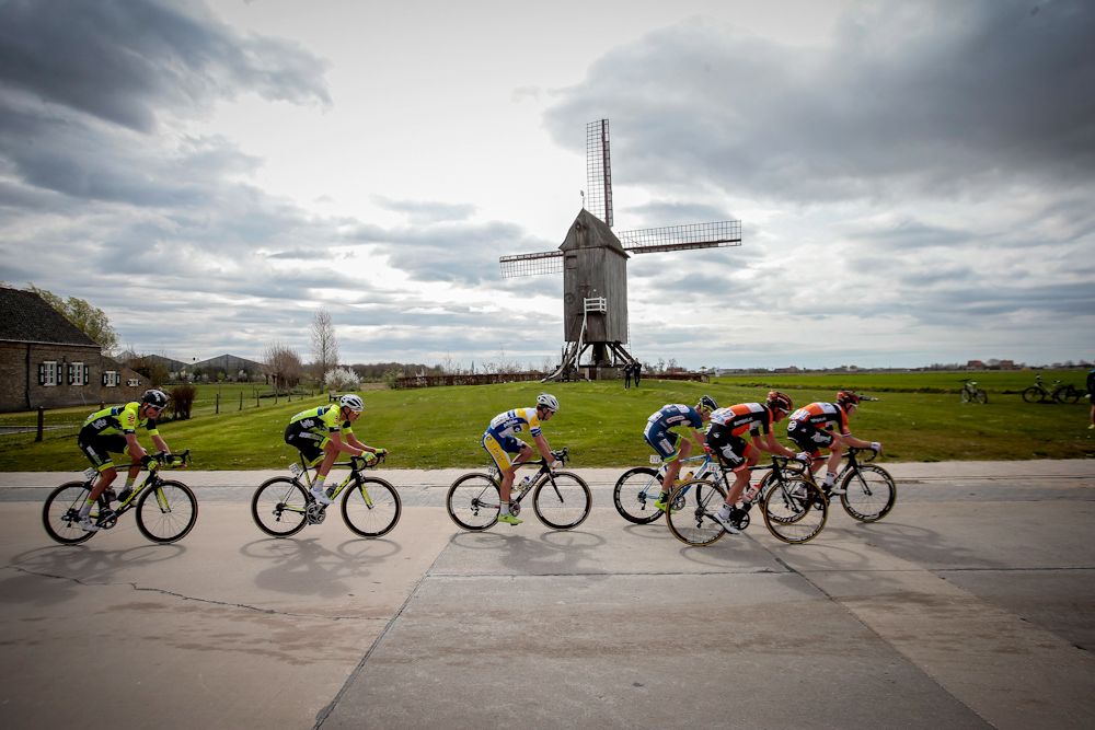 Scenery along the route of stage 2 at Three Days of De Panne