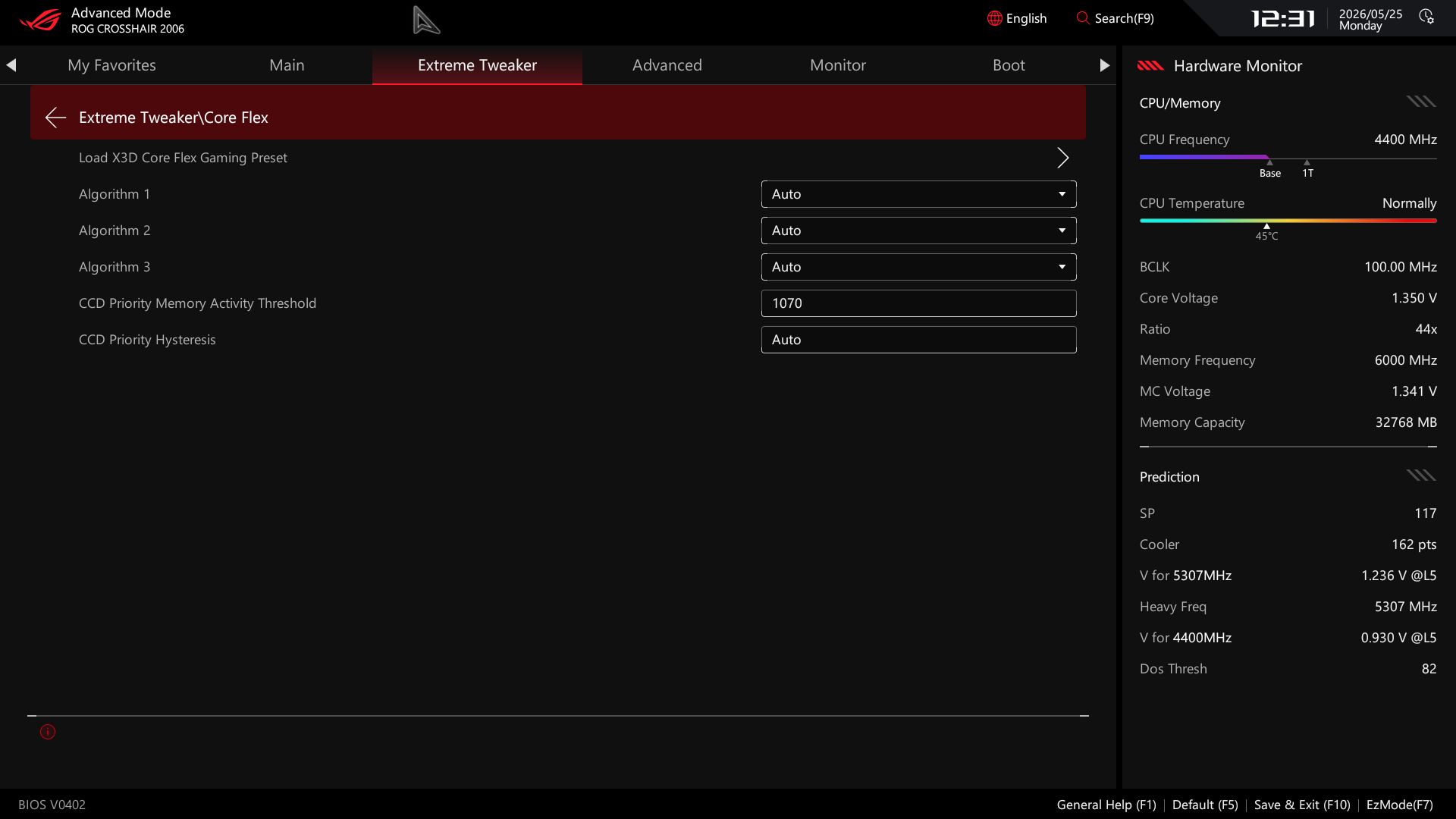 Asus ROG Crosshair 2006 - BIOS