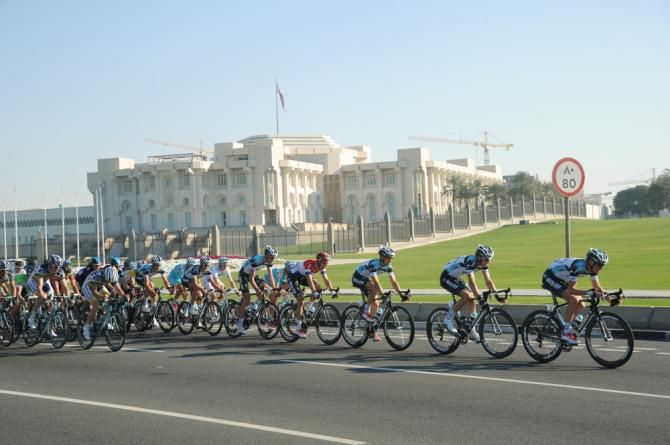 The peloton in Qatar
