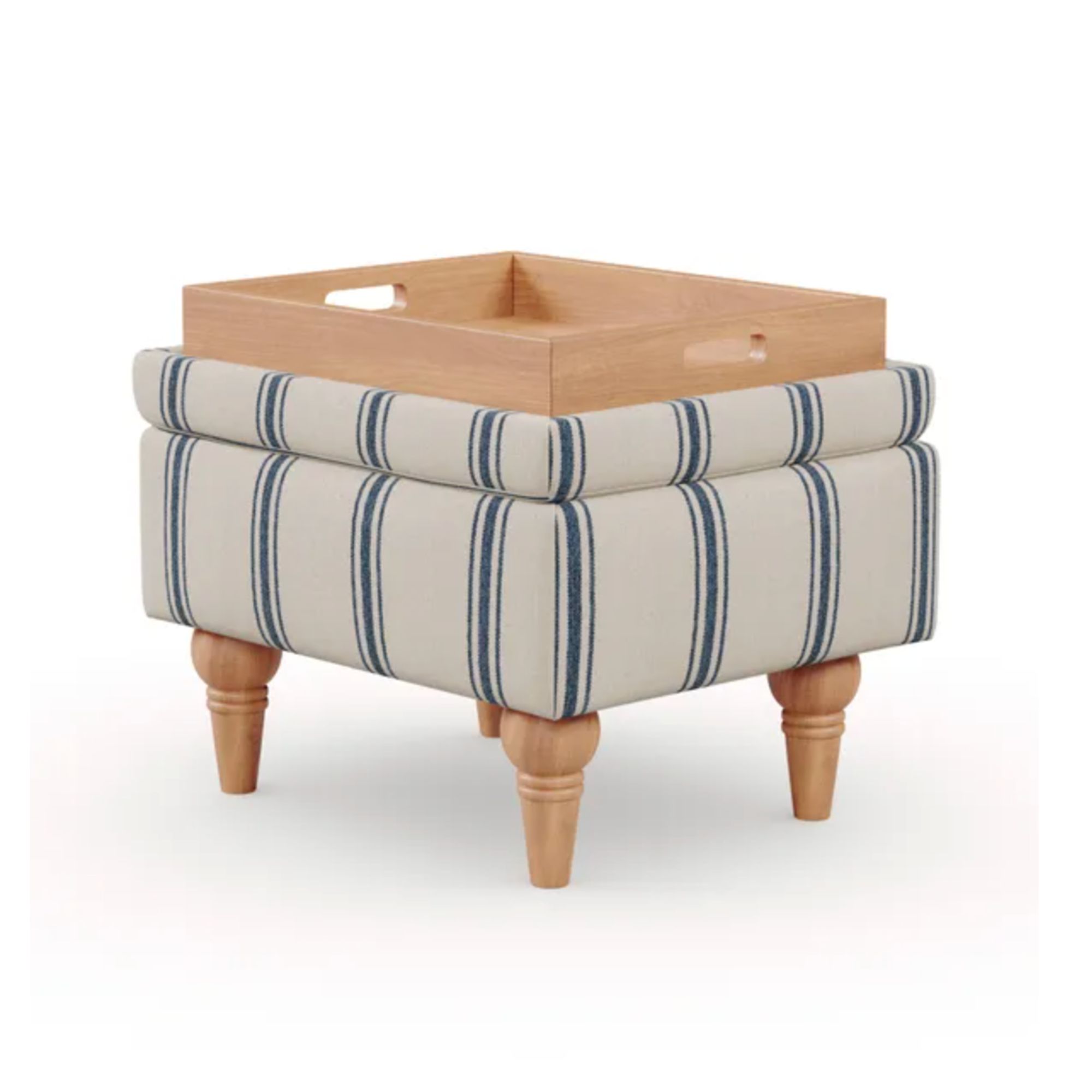 Charnwood Folkstone Stripe Storage Footstool