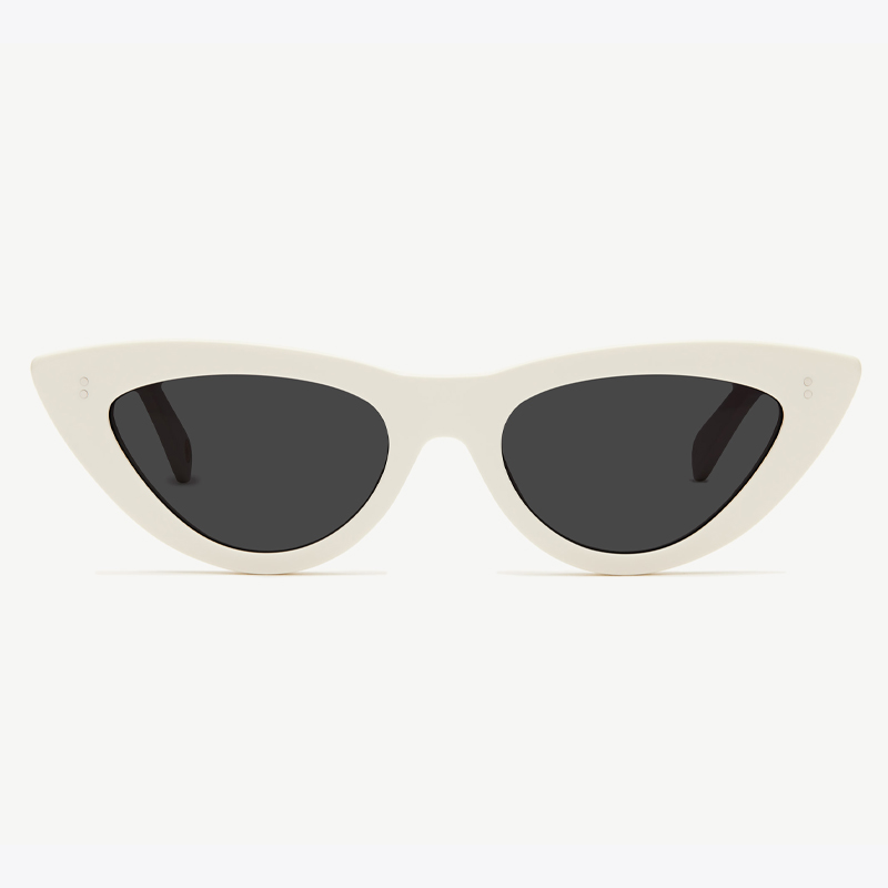 white cats eye sunglasses, bloobloom