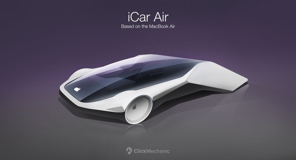 The incredibly thin MacBook Air becomes a lightweight car that can reach phenomenal speeds