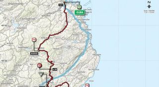 2017 Giro d'Italia - map for stage 2