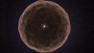An illustration of SN 2021yfj, a new type of supernova