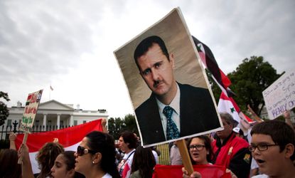 Assad protest