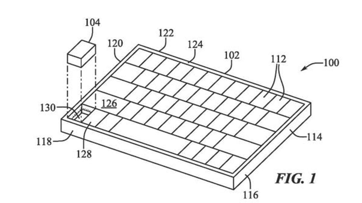 Apple&#039;s patent of a detachable mouse built into the keyboard. 