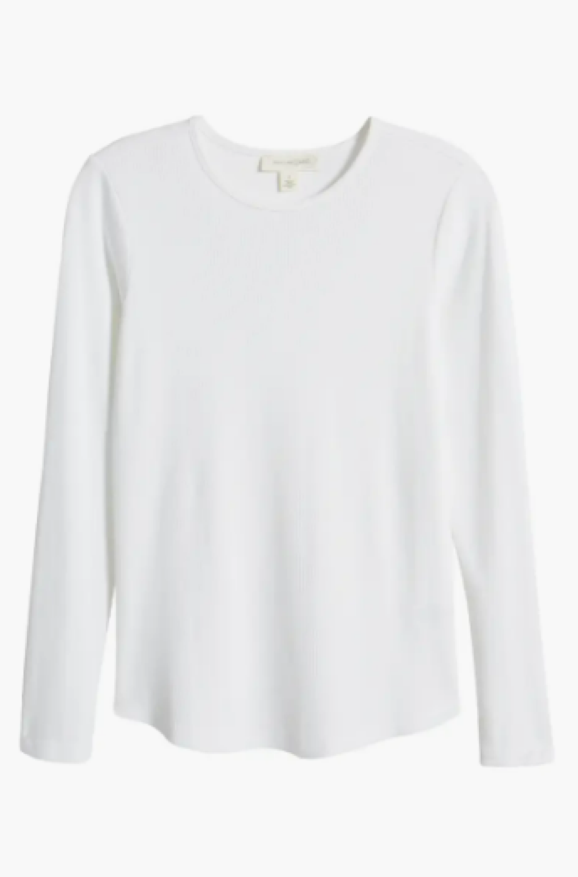 Treasure & Bond Rib Crewneck Long Sleeve Top